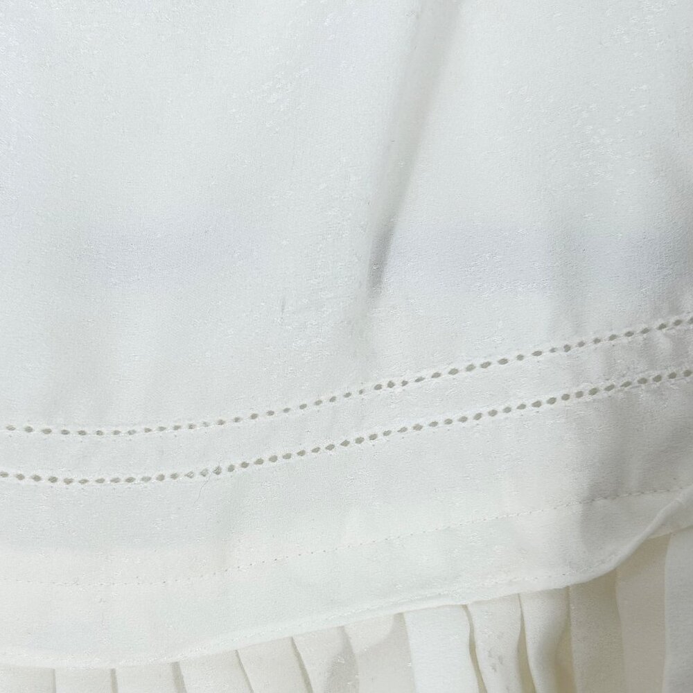 Veronica Beard Stila Pleated Button Front Blouse - Picture 10 of 10